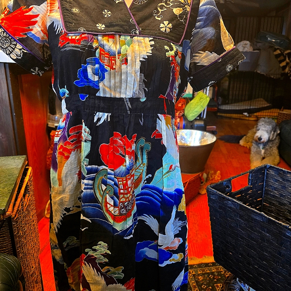 VINTAGE Y2K Tattoo Lucky Brand. Dress size12 Cotton.